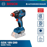 Bosch GDX 18V-200 Compact Impact Driver Bare tool